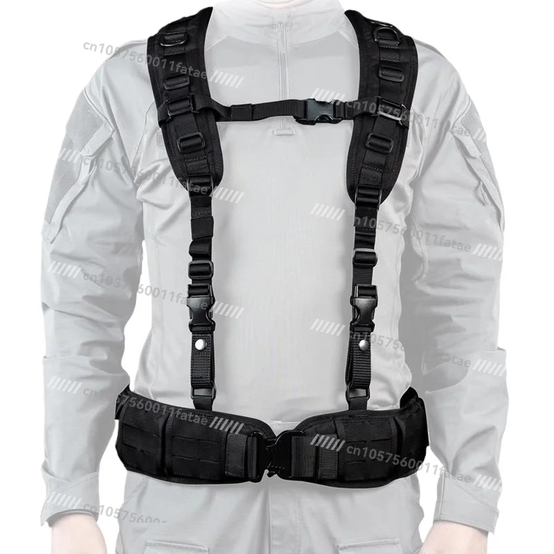 

Load-bearing Multifunctional Adjustable Shoulder Strap Safety Rope Tactical Vest Chest Hanging Double Shoulder Strap Combat
