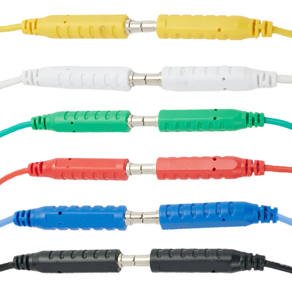 

6 Pcs T10005 30V/5A Low-voltage Magnetic Test Leads For Jumper Silicone Wire 100 Cm, 20 AWG Magnetic Test Accessories Tools