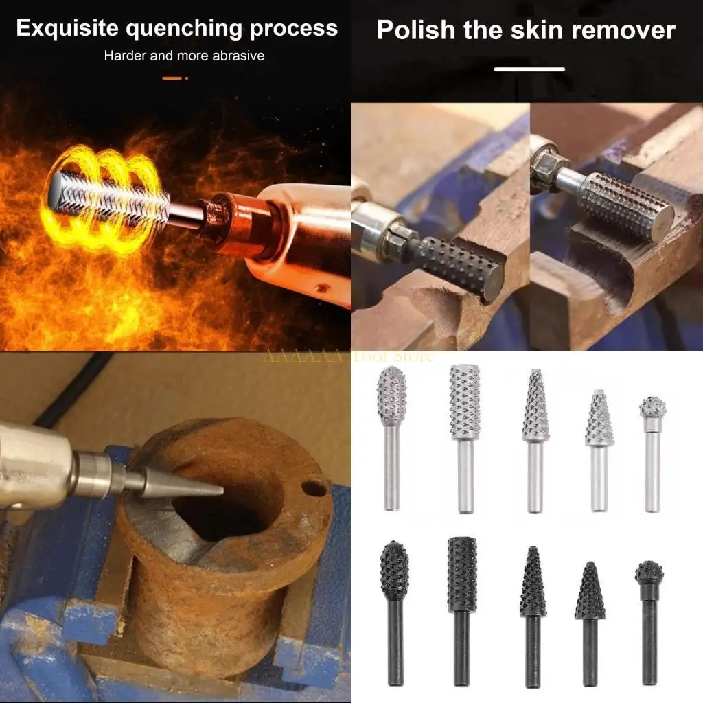

A2BE 5PCS WOLFARKING WOLF Зубная палочка ротационная шлифовальная шлифовка аксессуары Set Electric Scleading Head Tool Замена
