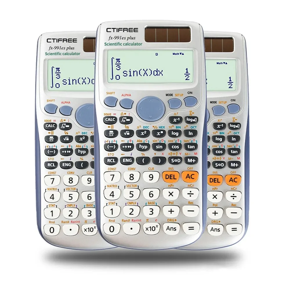 

Calculator forFX-991ES-PLUS Original Scientific Calculator 417 Functions for High School Students Office Coin Battery