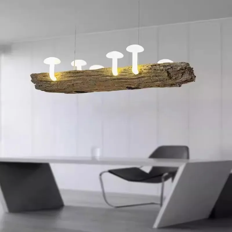 Plafonnier en forme de champignon au design nordique créatif, luminaire décoratif d'intérieur, idéal pour un restaurant ou une auberge