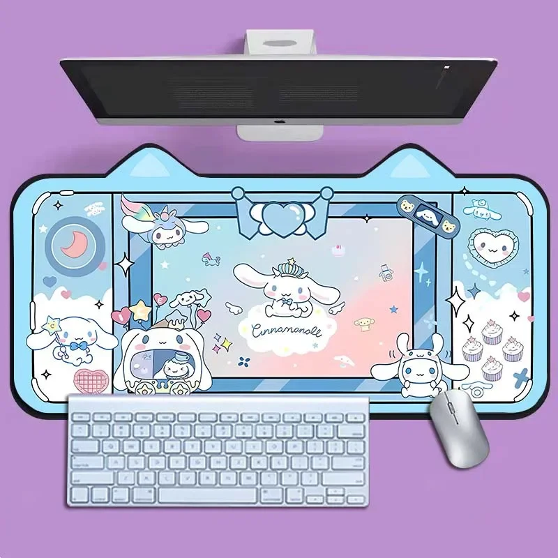 

Sanrios MousePad милый Kuromi большой коврик для мыши мультфильм аниме киберспортивная игра коврик для клавиатуры Kawaii настольный коврик украшение для рабочего стола