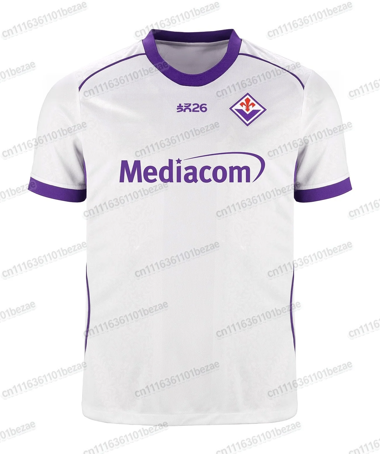 2026-27 Fiorentina Herren Fußballtrikot 3D-Druck Y2K Oversized Casual T-Shirt Geeignet für Alltag und Training Familienoutfit – Detail 6