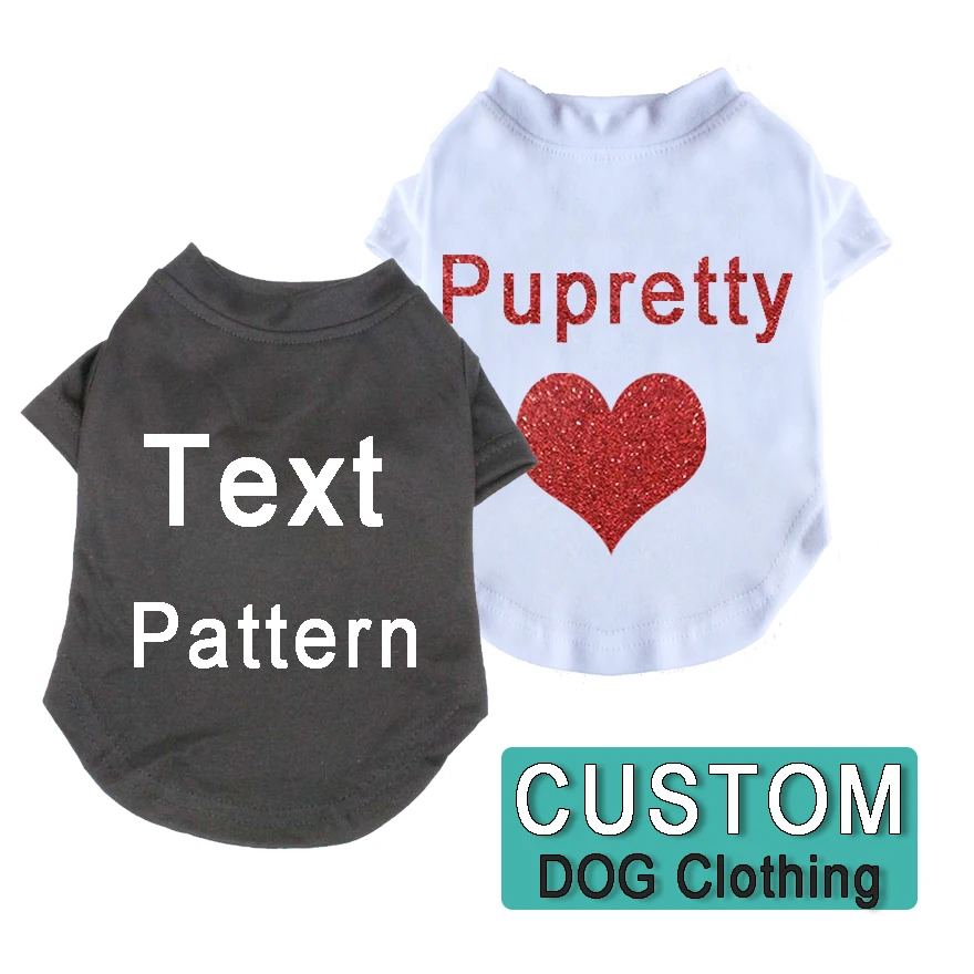 Personality Dog Sleeve T-shirt Puppy Summer Clothes Cotton Soft Pet DIY Shirts Breathable Clothing for Small Medium Large Dogs