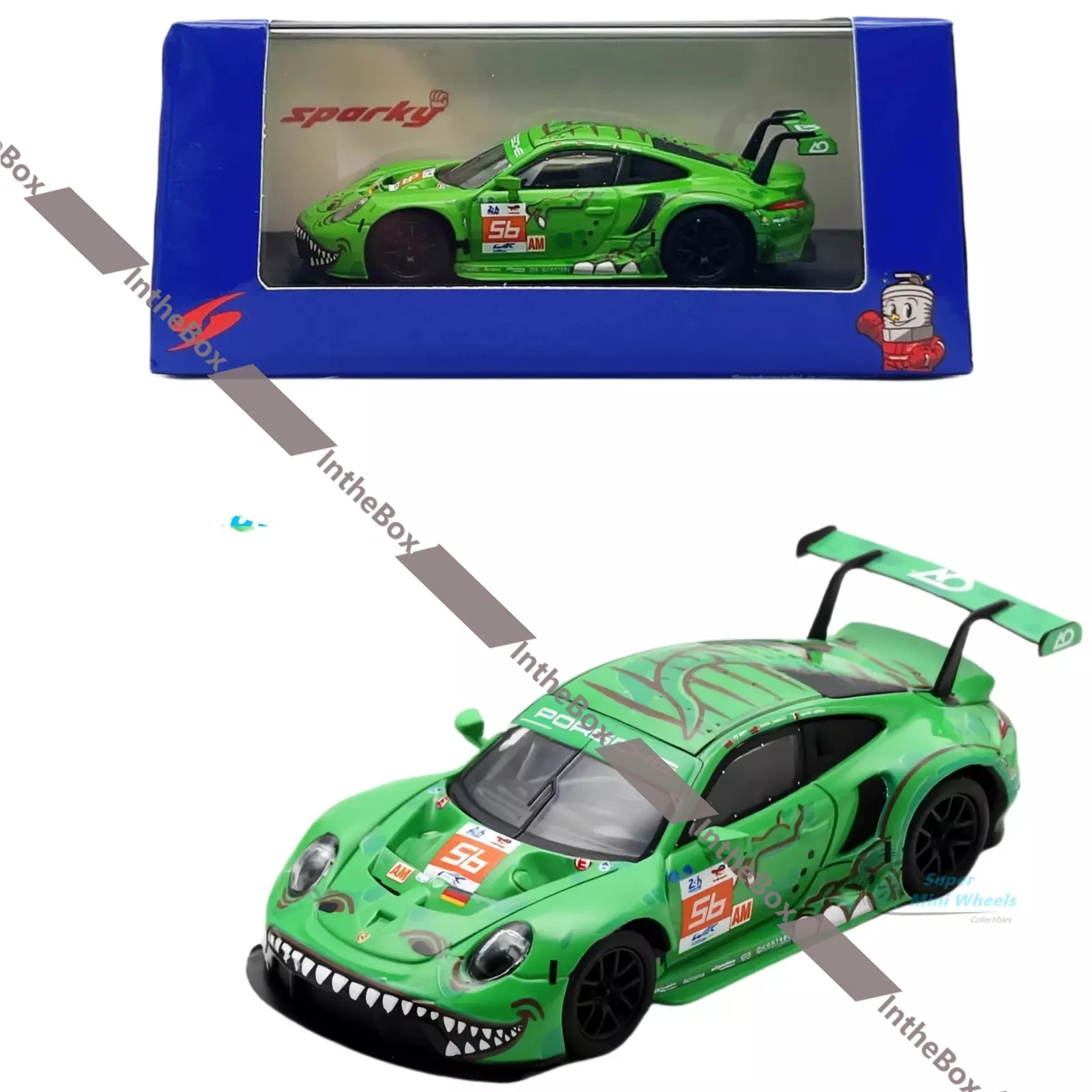 Sparky 1:64 911 RSR-19 #56 Project 1 - AO - LE Mans 24H 2023 Model Diecast Metal Car Collection Limited Edition Hobby Toys