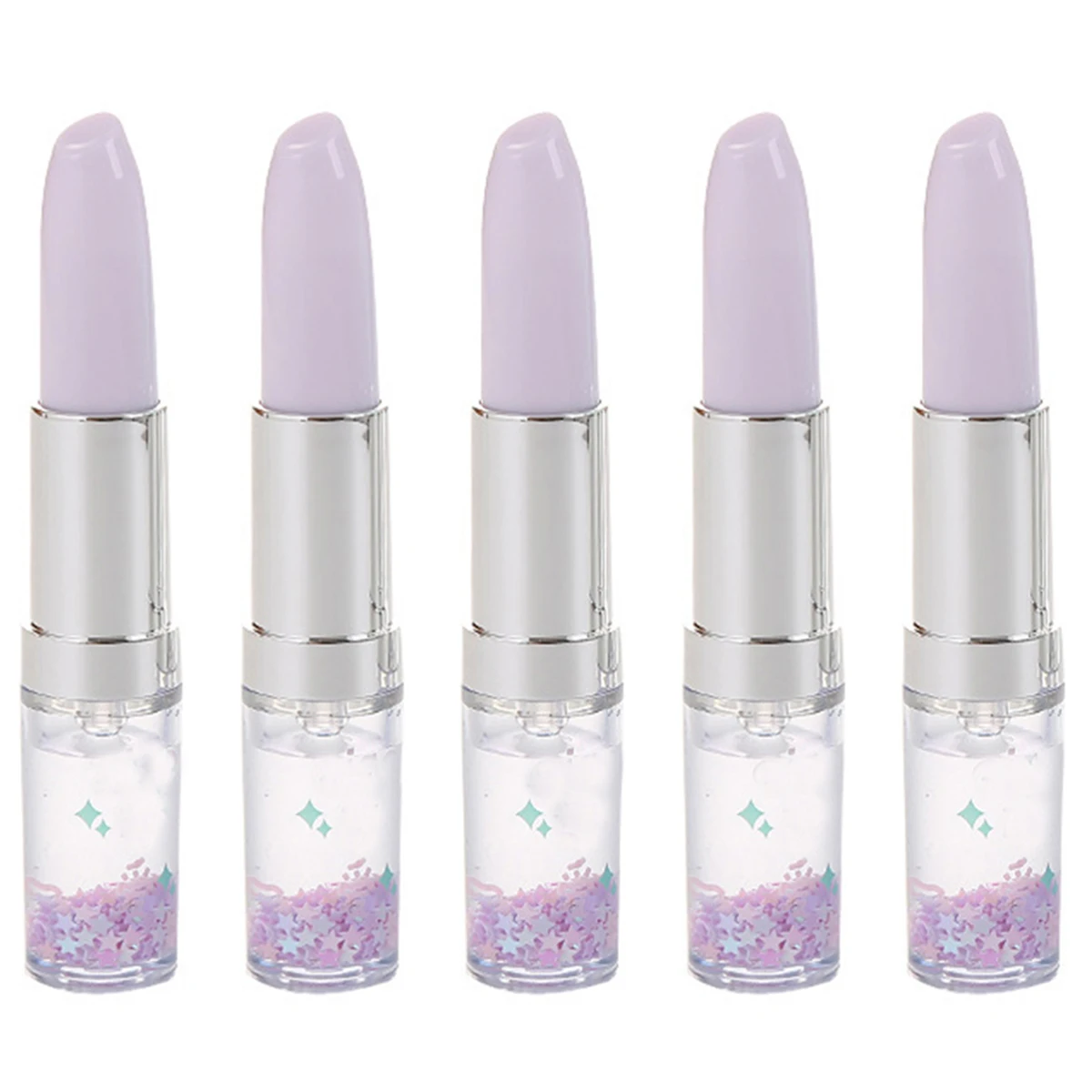 

5 Pcs Girls' Heart Lipstick Pen Cute Kawaii Creative Writing Gel for
