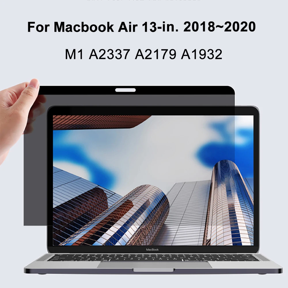 Magnetic Anti-peeping Screen Protector Film For Macbook Air 13 15