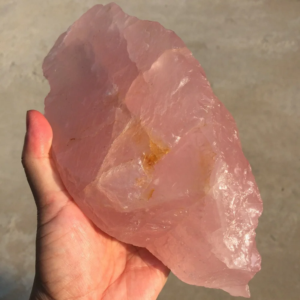 Natural Rose Quartz Raw Stone Reiki Healing. Wishing Stone Gift