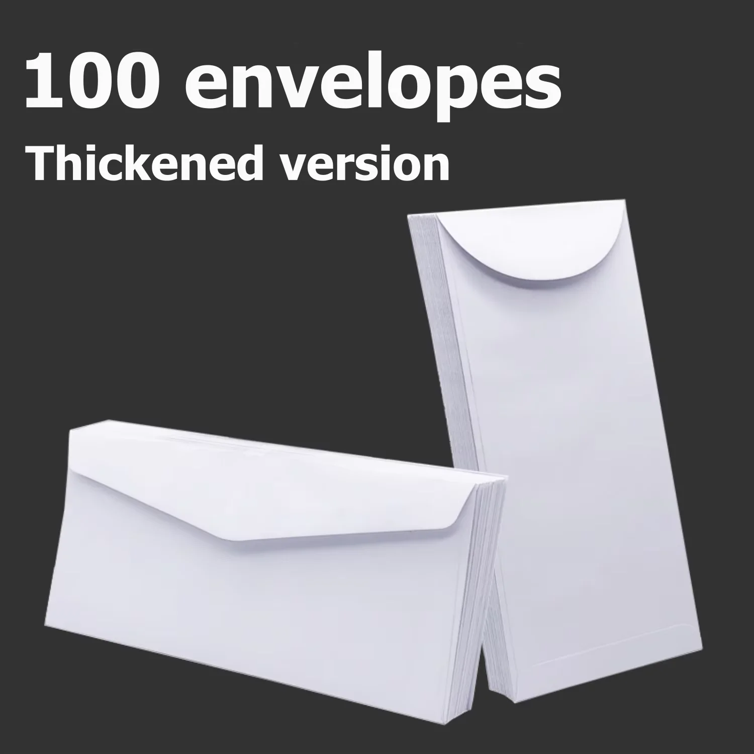 Blanko-Umschläge in reinem Weiß, 50–100 Stück, im westlichen Stil, für Geschäftsbriefe, Hochzeitseinladungen, Grußkarten, Luftpost