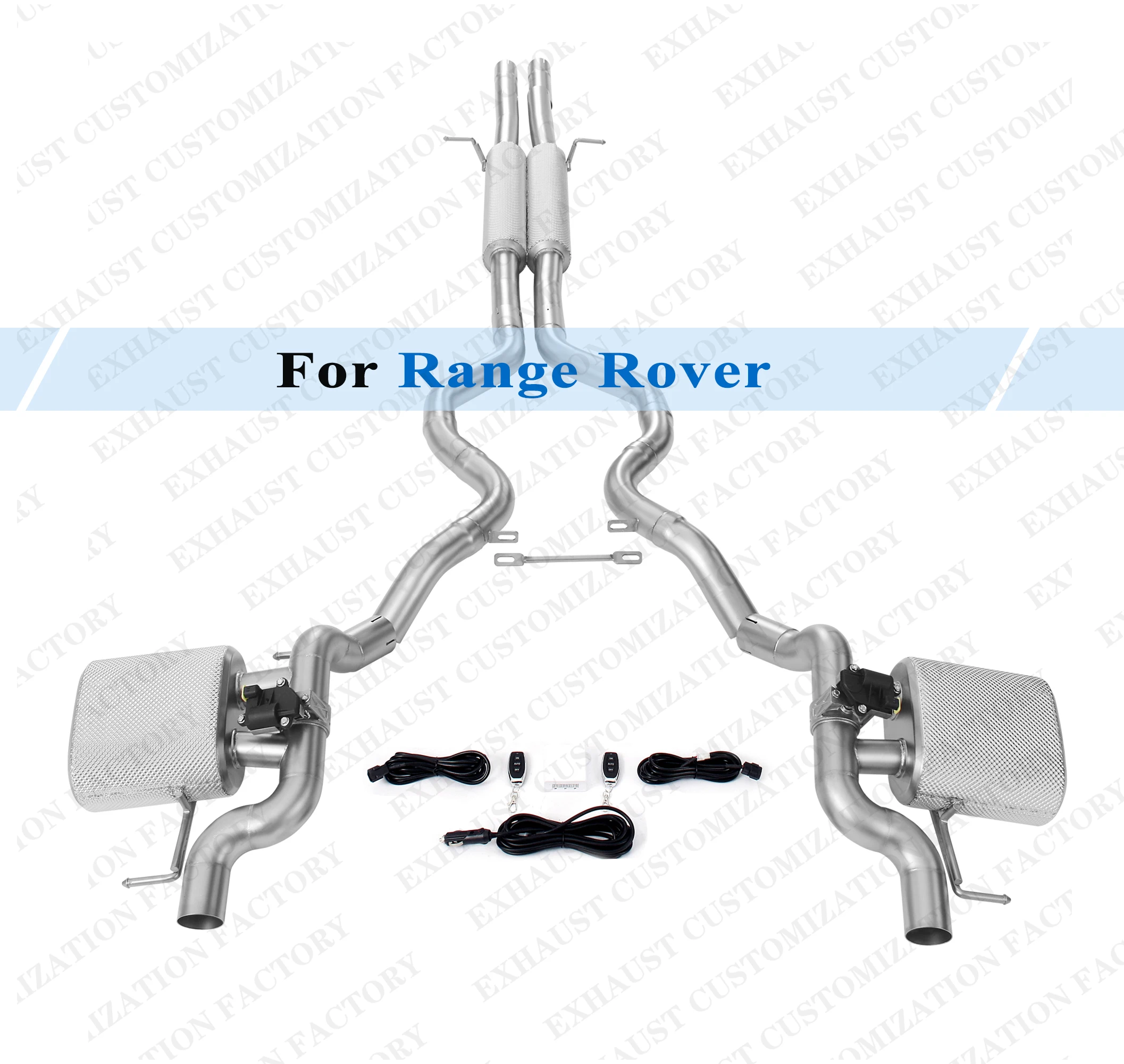 

Direct-Fit Exhaust Kit for Range Rover Cat Back Exhaust System with Heat Shield Valvetronic Back Box Remote Control
