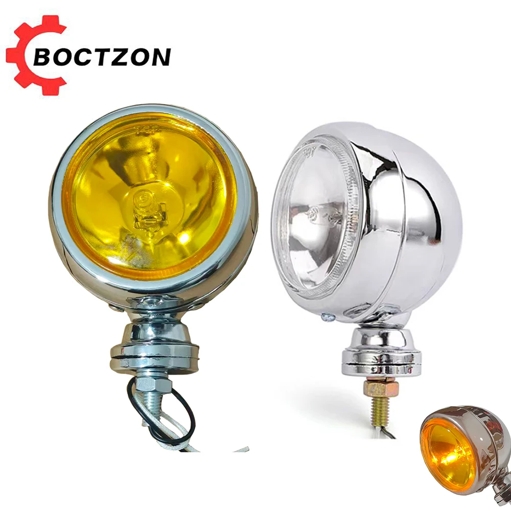 3 inch Motorcycle Headlight Auxiliary Fog Spot Light For Harley Sportster Chopper Bobber Cruisers Touring Custom Cafe Racer