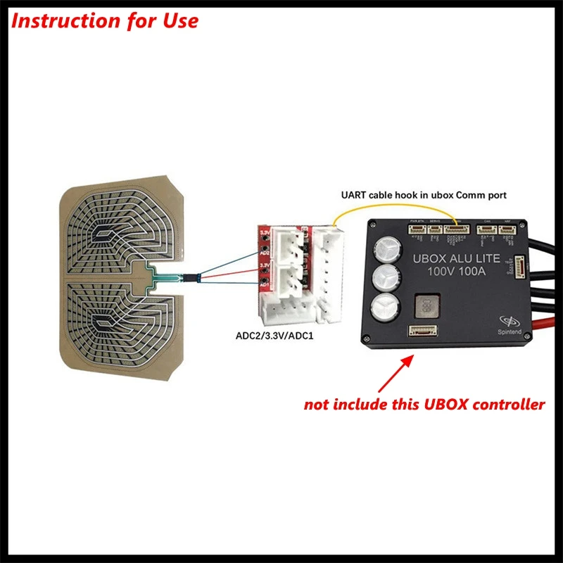 Spintend One Flat and Cuttable Foot Pad Sensor Adapter for DIY Onewheel Balanced Board Foot Pad Adapter Sensor VESC Adapter image 6