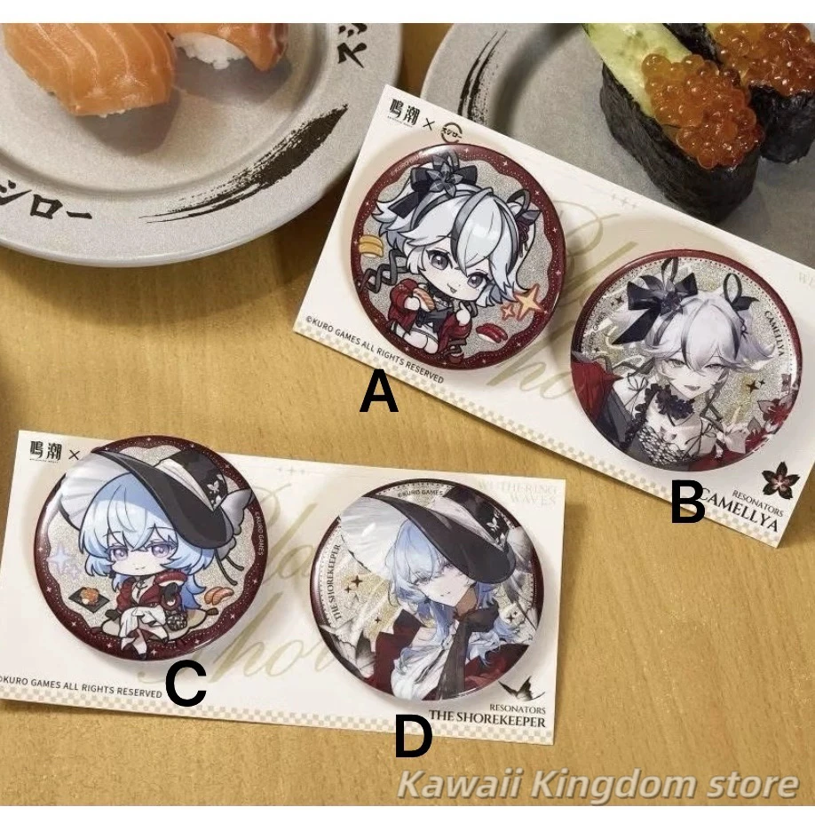 Новая аниме-игра Wuthering Waves Camellya, милая мини-косплей, акриловая настольная подставка, фигурка, значок на булавке, Itabag, пуговица, брошь, коллекция