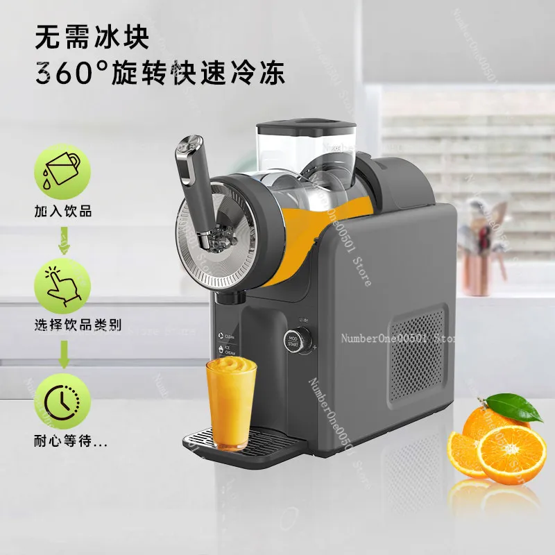 

Automatic Cold Drink Slush Machine Soft Drink Ice Cream Machine 1.8L Countertop Beverage Smoothie Machine