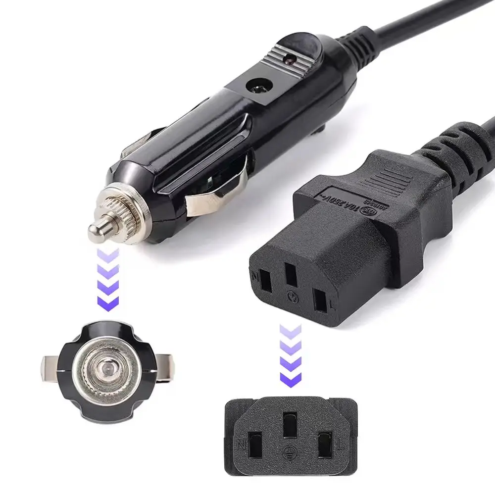 3 pin cigarette lighter 15A Car Power Cord 3-Pin Wire Cigarette Lighter Male Plug Cable for Auto  Cigarette Lighter Instant Pot Rice Cooker Hot Kettle