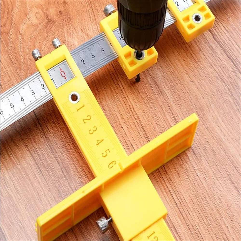 Hole drilling artifact drilling positioning tool woodworking measurement furniture handle opening