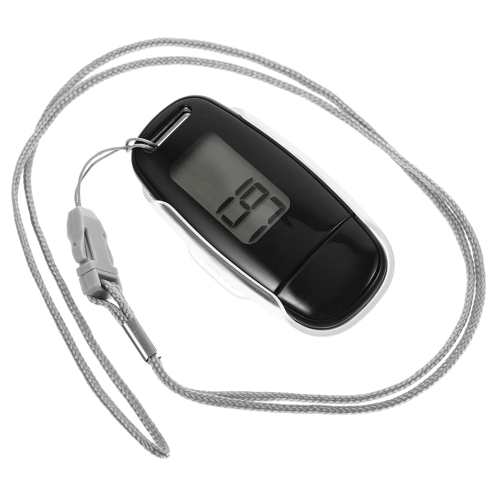 Pedometer Digital Counter Lanyard Clip-On Step For Walking Outdoor Simple Small Tool Elderly