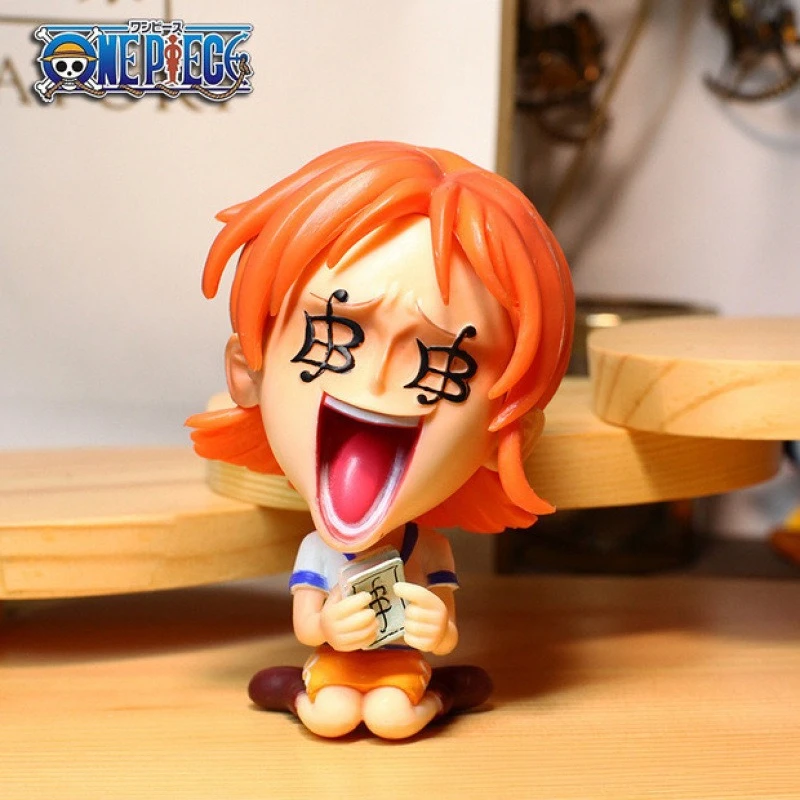 New One Piece Monkey· D·Luffy Roronoa Zoro Portgas· D· Ace Nami Cartoon Figure Model Creative Anime Peripheral Tabletop Ornament