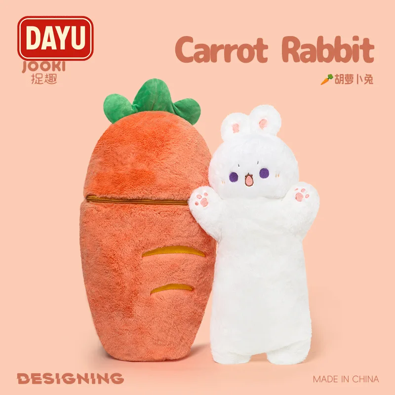 

Adorable Taiyaki Cat & Radish Bunny Plush Toy Kawaii Fish Shaped Cat Carrot Rabbit Hug Sleep Pillow Gift
