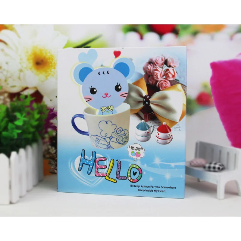 Customized Children's Photo Album 7inch Laminated Sheets 5R Boxed Insert Pages Photo Album Student Album