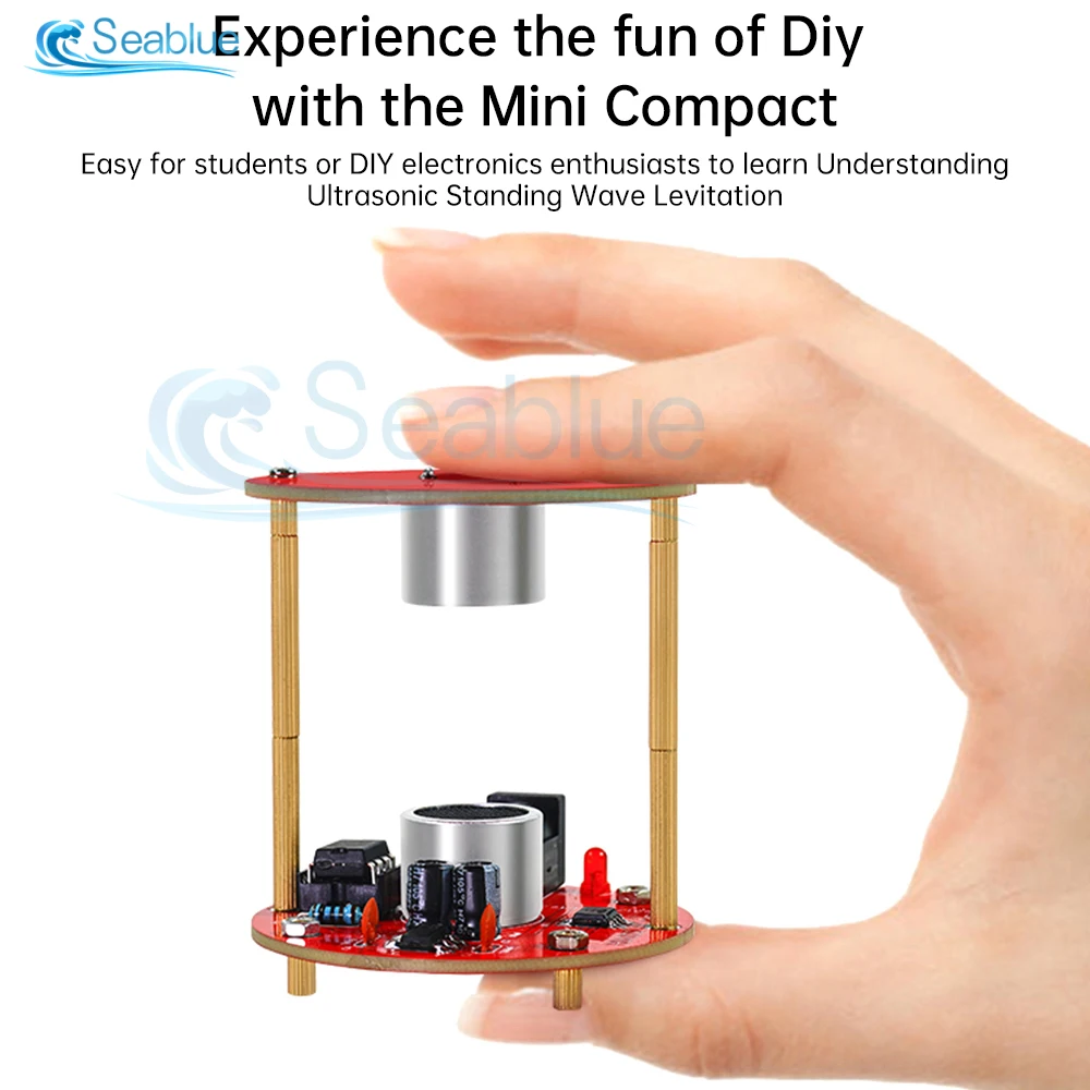 DC12V Ultrasonic Suspension Acoustic Electronic Kit DIY Soldering Project 40KHZ Mini Acoustic Levitator Practice Solder Assembly