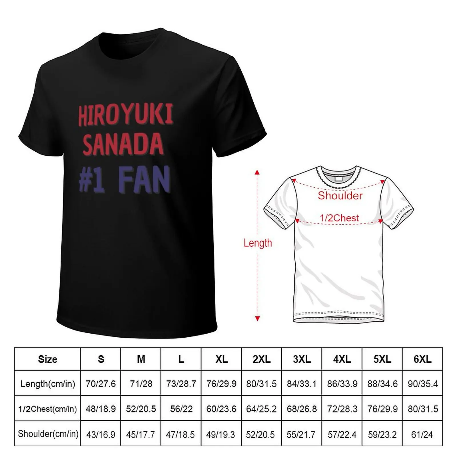 Hiroyuki Sanada #1 Fan T-Shirt Gym Wear Breathable Short Sleeve Tee