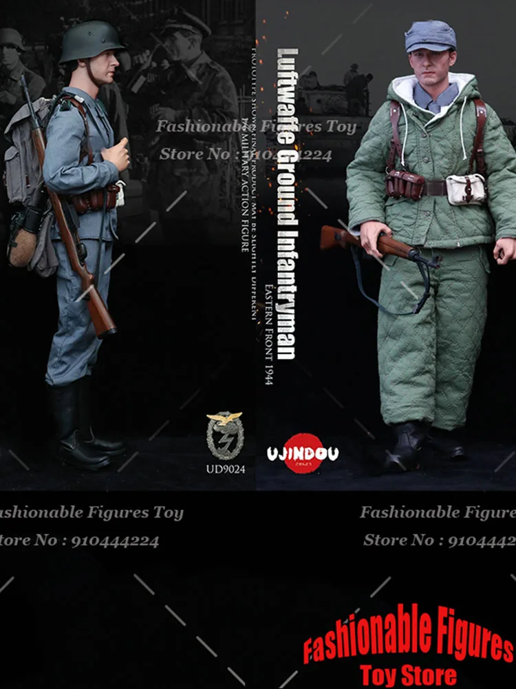 UJINDOU 9024 1/6 Men Soldier Luftwaffe Ground Infantryman Full Set 12Inch Action Figure Body Best Collection Gift