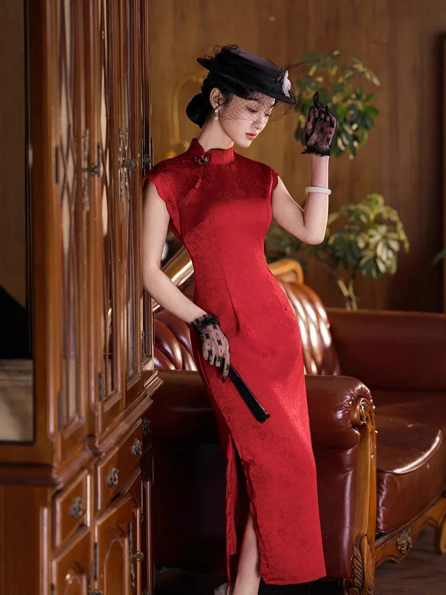 New Spring/Summer 2025 Improved Cheongsam Young Eight Button Chinese Style Improved Cheongsam Girl Qipao