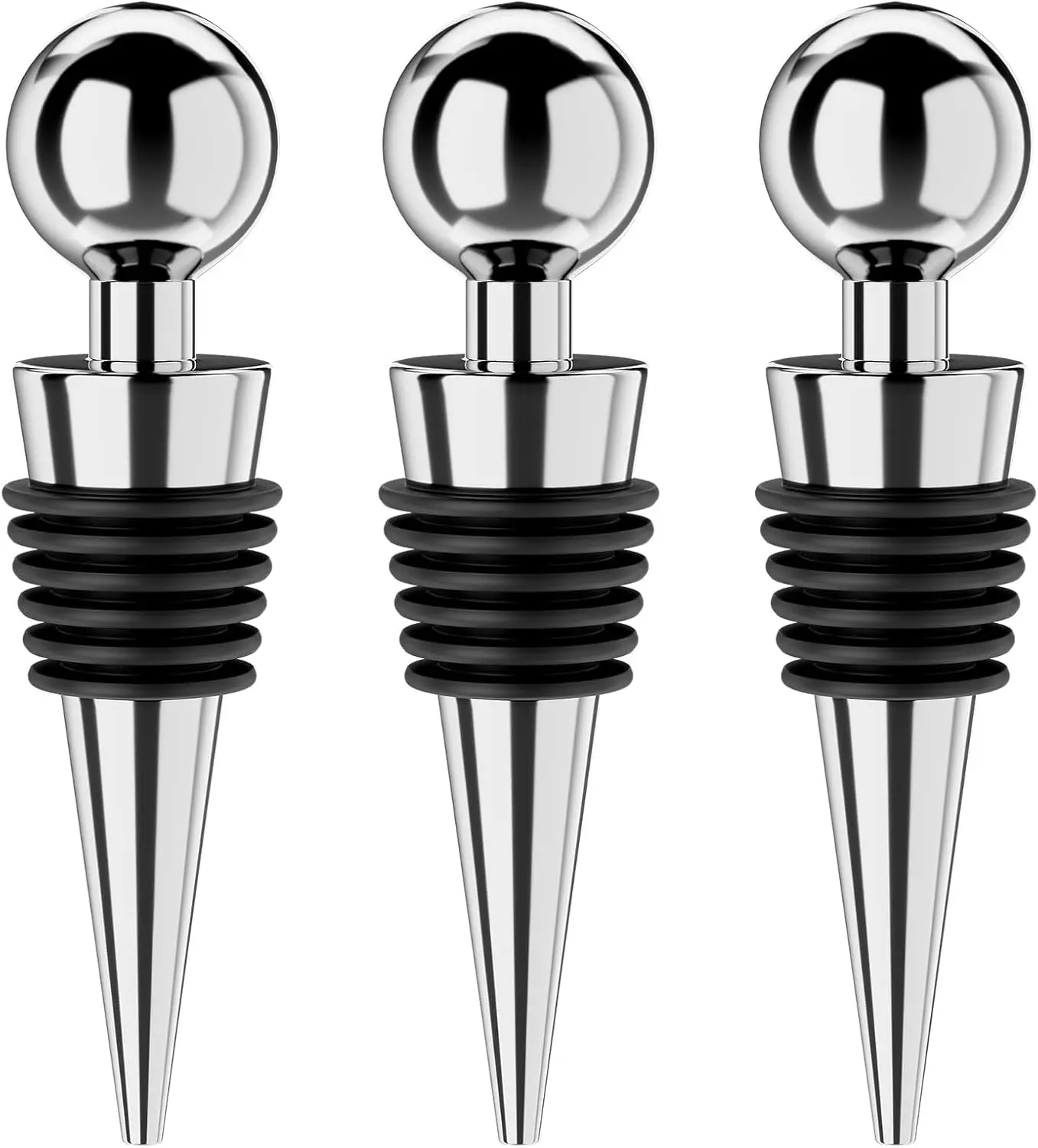 3/6 tapones de vino para botellas de vino tapón de botella de vino al vacío con corchos de vino reutilizables de silicona, a prueba de fugas para mantener fresco adecuado