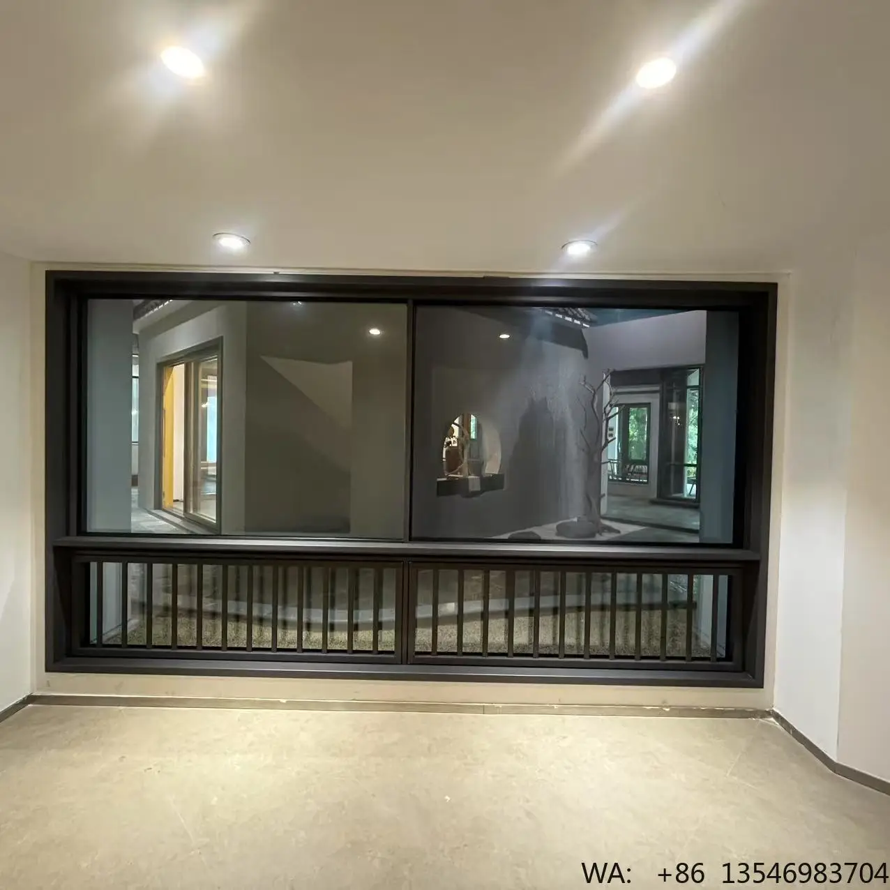 Champagne Color Aluminum Sliding Windows Double Glazing Alloy Aluminium Casement Window Frame Thermal Break Basement Exterior