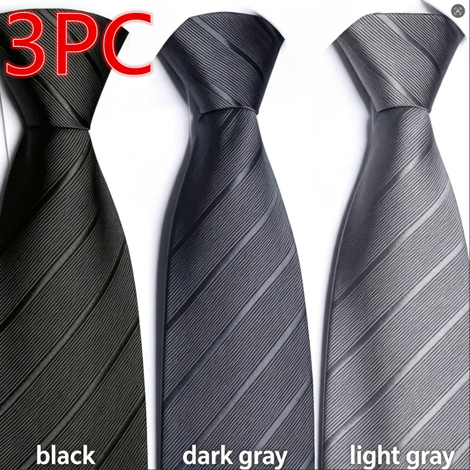 cravate-3-pieces-pour-homme-2026-cravates-florales-pour-fete-mariage-cadeau-d'affaires-cravate-tendance-pour-homme-cravate-fantaisie-rayee-de-8-cm-couleur-noire