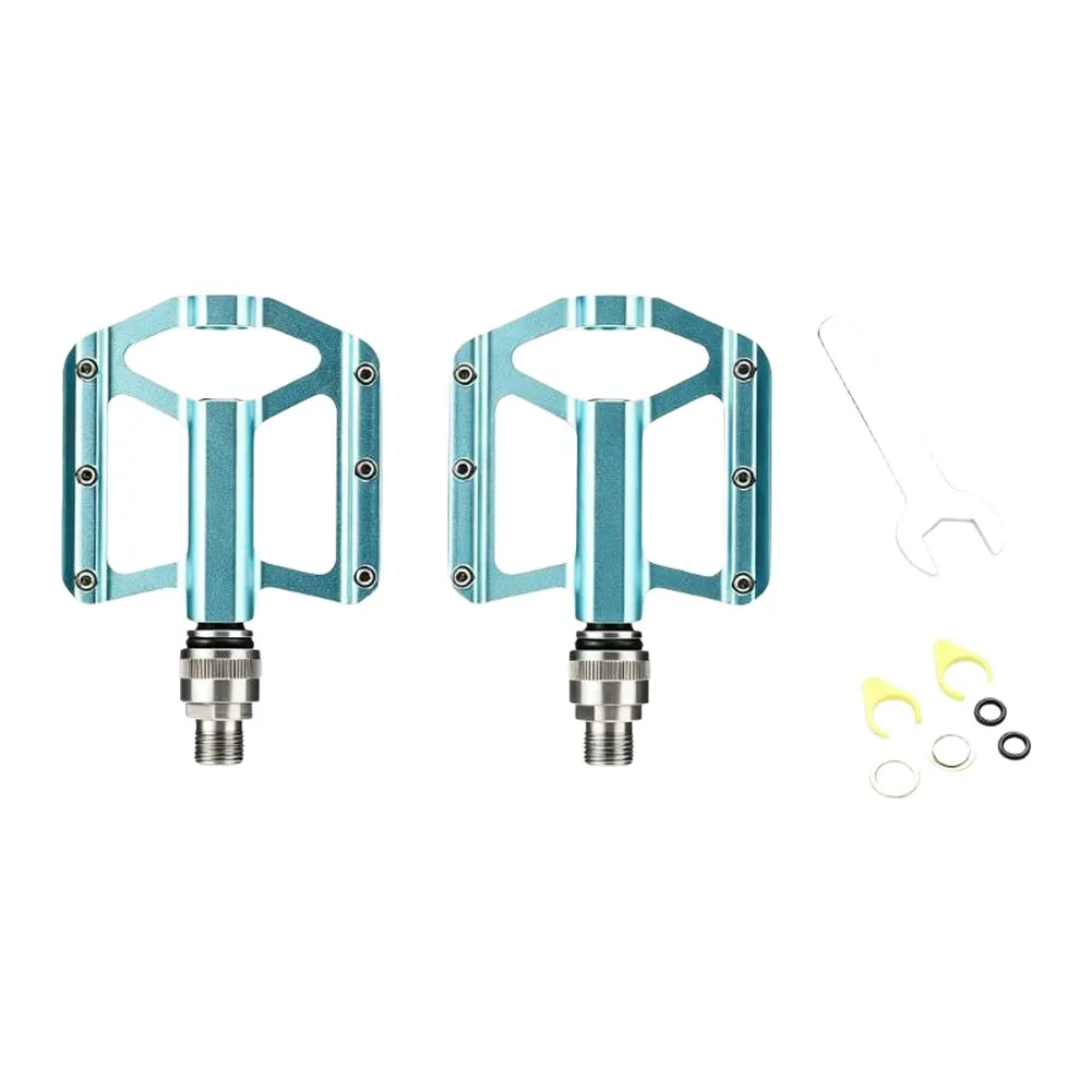 Foldable Bike Pedals Featuring Hollow Design for Sealed Bearings and Three-Bearing System for Efficient Power Transfer