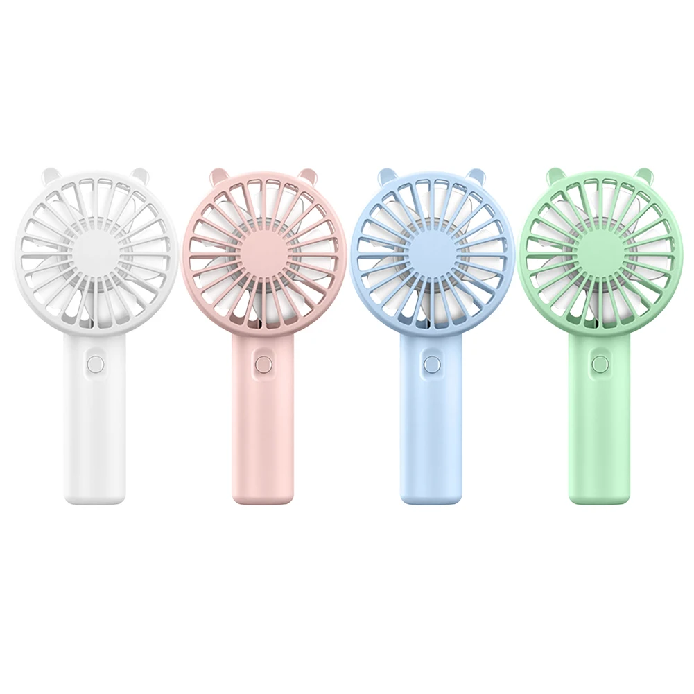 Portable Handheld Fan USB Rechargeable 300mAh Mini Portable Fan Mini Desktop Air Cooler for Desktop Student Dormitory Office