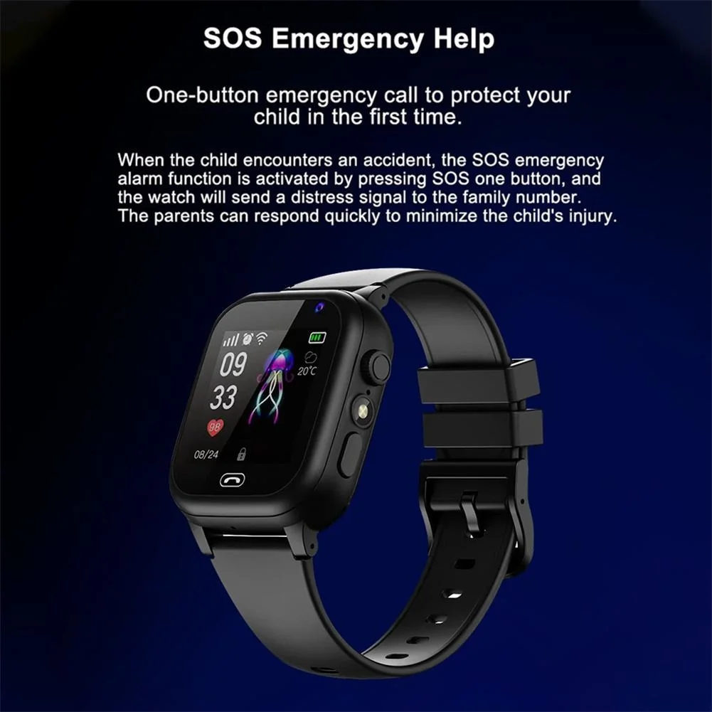 Kids 4G Smart Watch SOS GPS Location Video Call Sim Card For Children SmartWatch Camera Waterproof Watches For Boys Girls