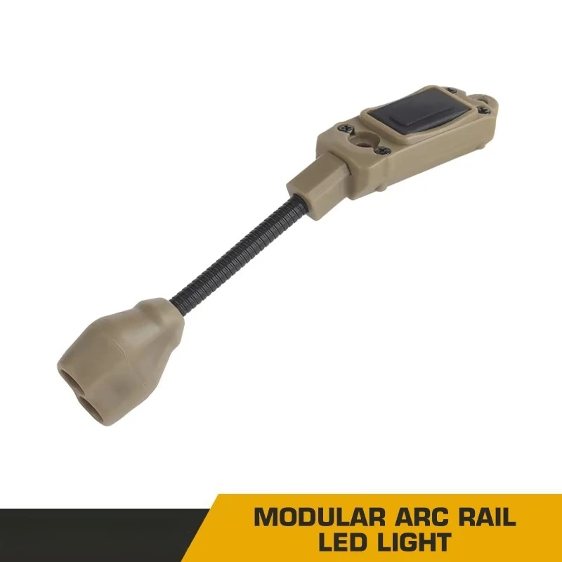 

Tactical Helmet Lamp Modular ARC Rail LED Light IR/Red LED Flashlight Outdoor Hunting Camping Emergency Helmet Gear