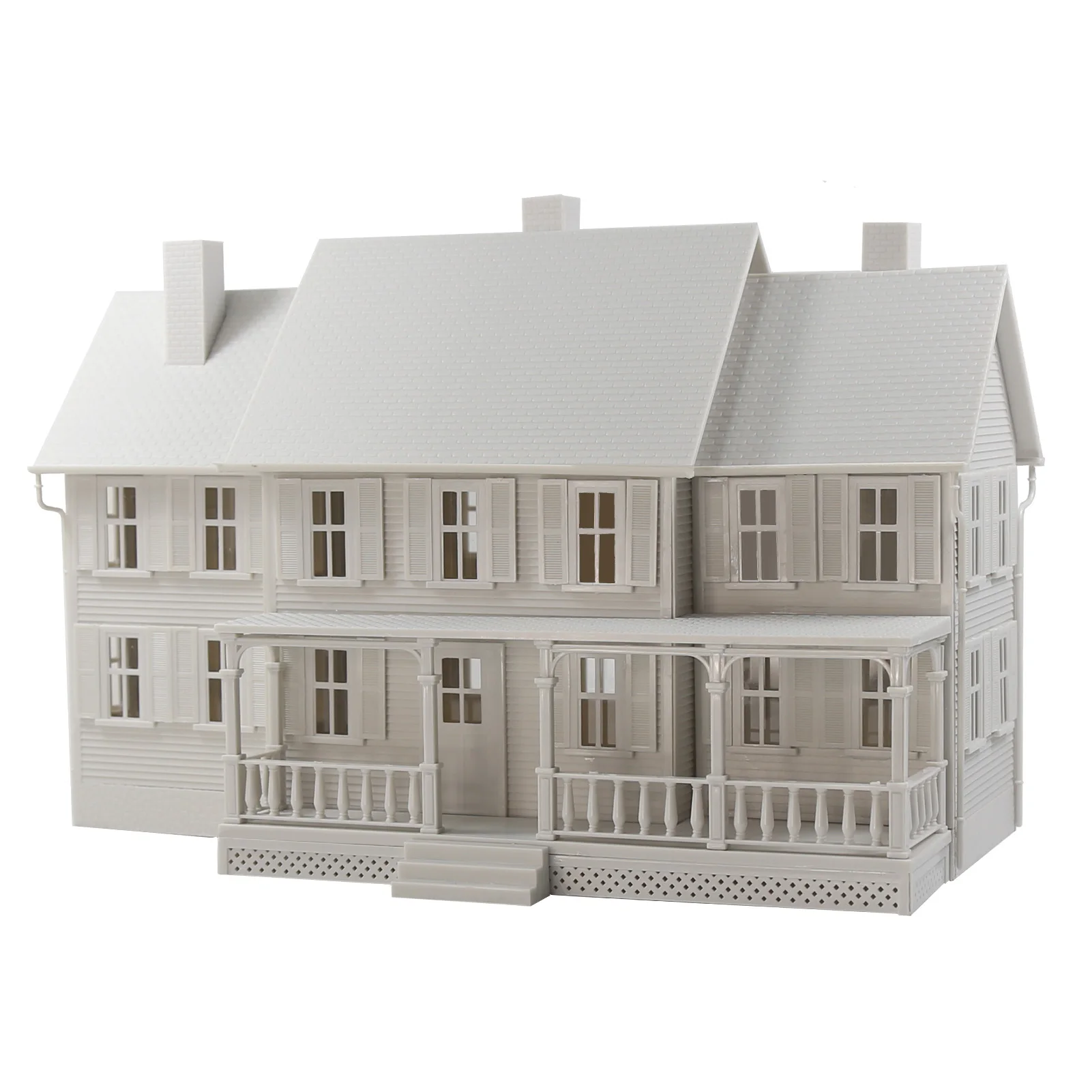 Evemodel O Scale Model House Kit Dwelling School Church Architectural Building White Unassembled JZO7
