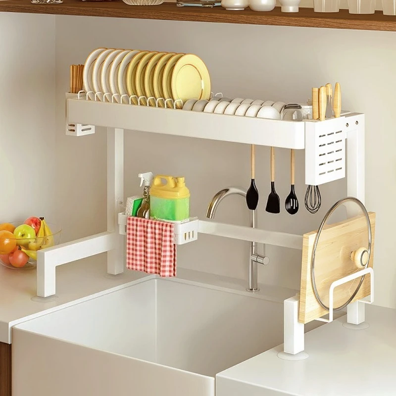 Countertop Dinnerware Organizer Multifunctional Dish Bowl Drainer Storage Rack Dish Drying Rack Kitchen Organizer Bowl Racks