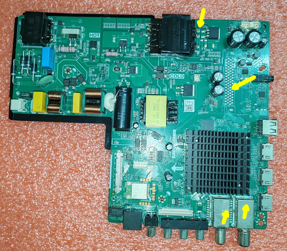 شحن مجاني! TP.SK713S.PC822(N) 3 في 1 ، 4K TV ، WiFi شبكة اللوحة الأم ، اختبار جيد