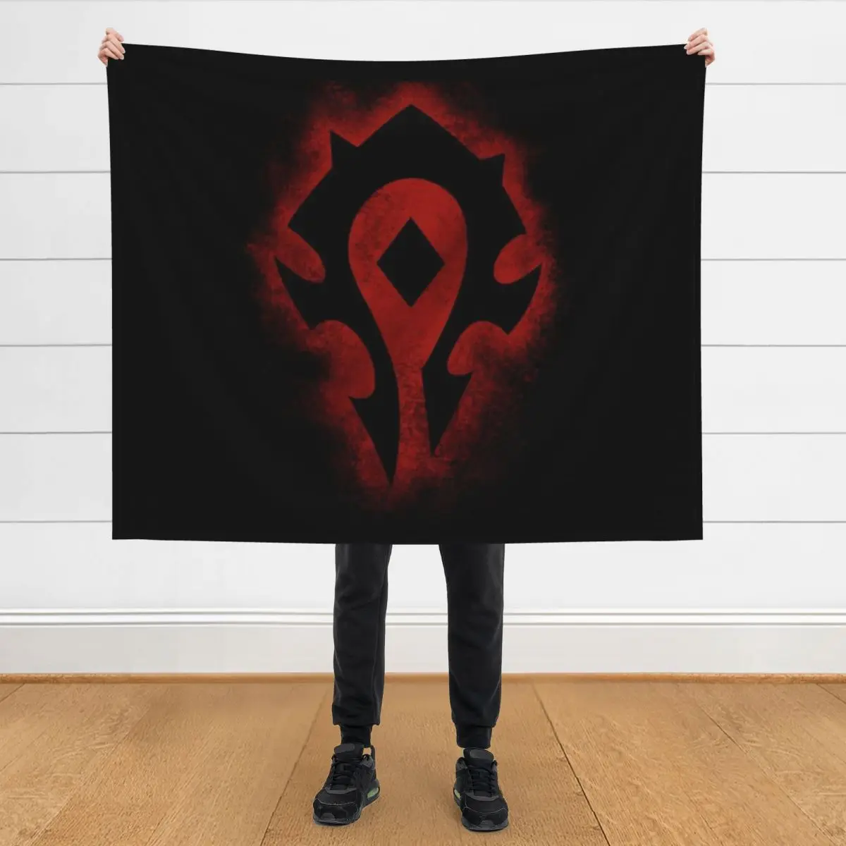 

Red horde logo Throw Blanket Luxury Brand Bed Fashionable Summer Beddings Blankets