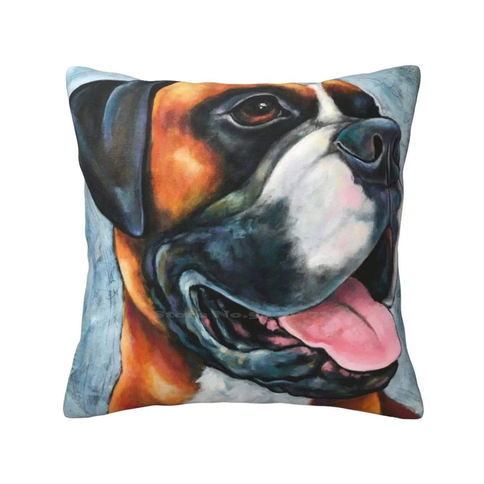 Boxer Pillows Case Bedroom Home Decoration Boxer Art Boxer Portrait Dog Art Dog Portrait Animals Canine Dogs Dog Painting