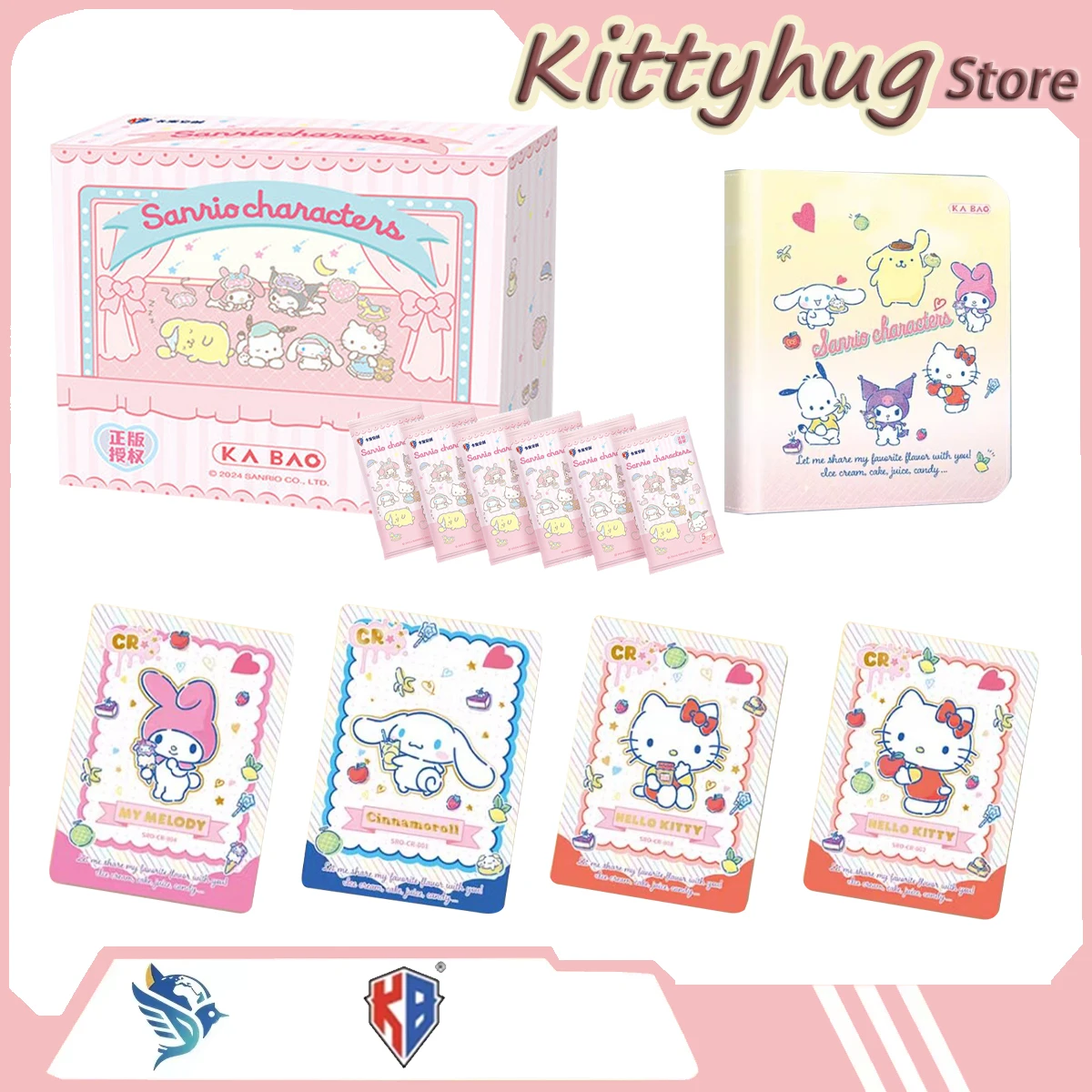 

Оригинальные коллекционные карточки Kabao Sanrio: Hello Kitty, Kuromi, Melody – подарок для девочки на день рождения
