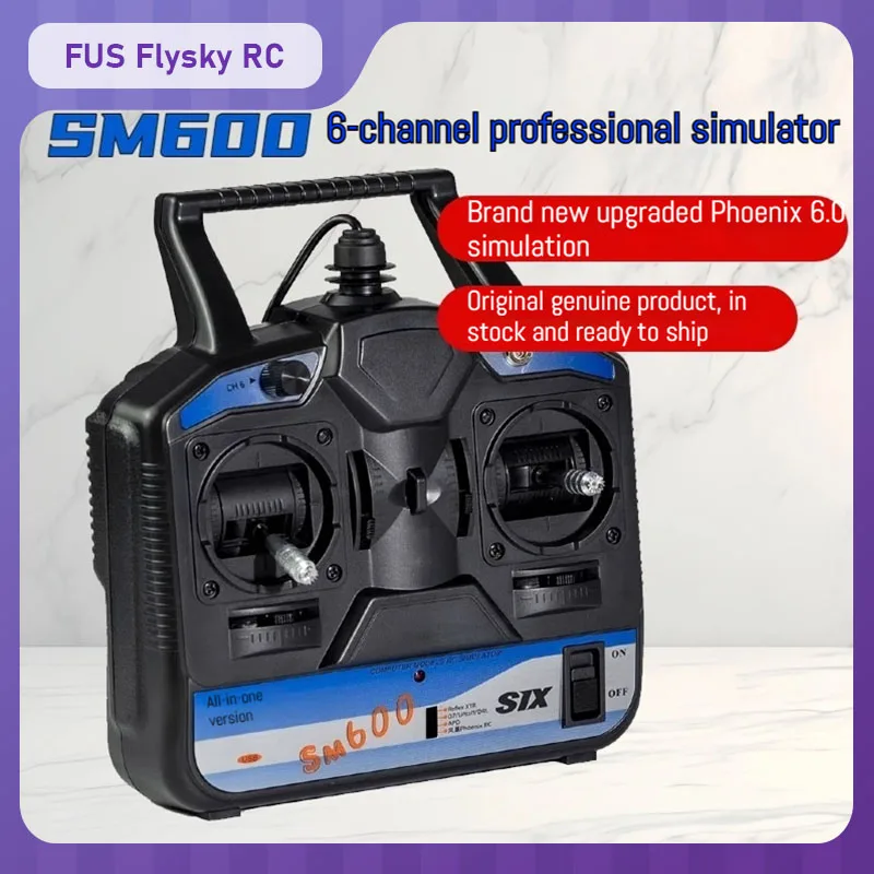 

FS-SM600 06A RC Six-Channel Aircraft Remote Control Left and Right Hand Throttle Support G6 G7 XTR FMS RC Airplane Simula