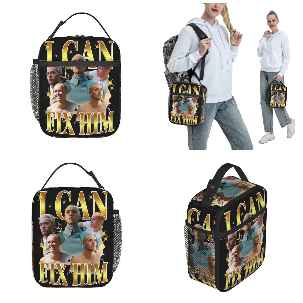 Coriolanus Snow I Can Fix Him Hunger Games Thermal Insulated Lunch Bags for Picnic Tom Blyth Food Bag Thermal Cooler Lunch Box