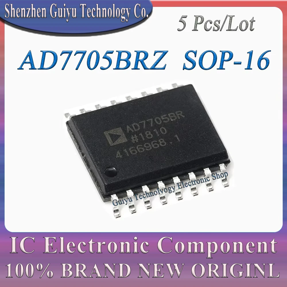 

5 Pcs/Lot AD7705BRZ AD7705BR AD7705B AD7705 AD SOP-16 IC Chip