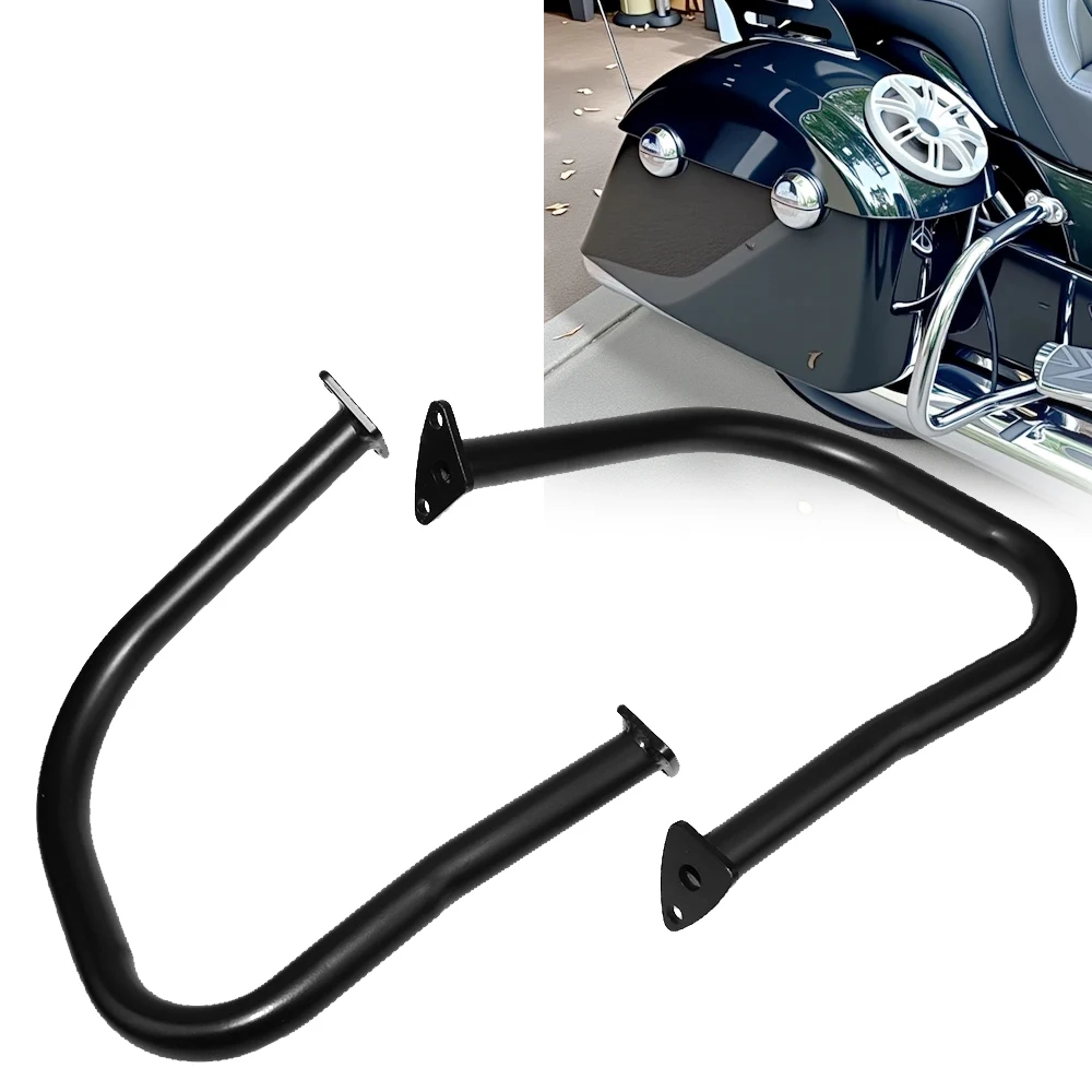 

Rear Saddlebag Guard Highway Crash Bar Protection Bumper Fit For Indian Chieftain 14-24 Roadmaster 15-24 Dark Horse 2016-2024