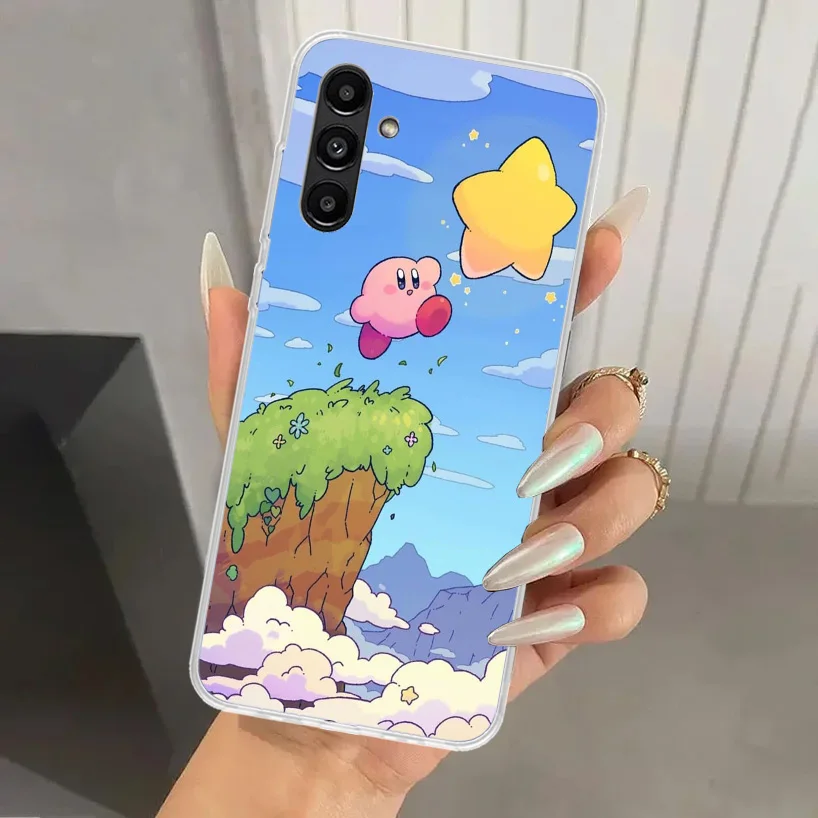 Cartoon Cute K-Kirbys Phone Case for Samsung Galaxy A15 A25 A35 A55 A14 A24 A34 A13 A53 A12 A52S A23 A33 A24 A34 A03S A04S A02S