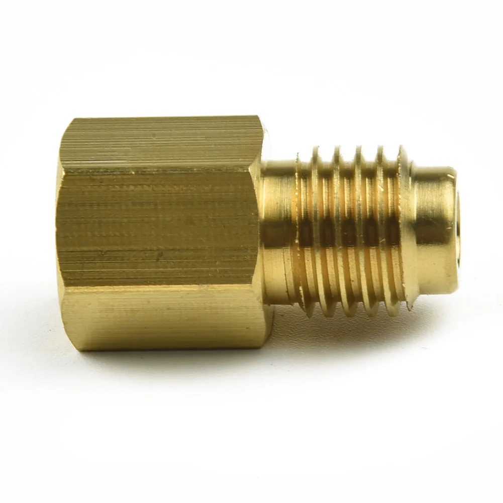 Mosiężny adapter klimatyzatora samochodowego Szybkozłącze 1/2 "ACME męski 1/4" SAE Ergonomiczna konstrukcja zapewniająca wysoką wydajność podczas — zdjęcie 4