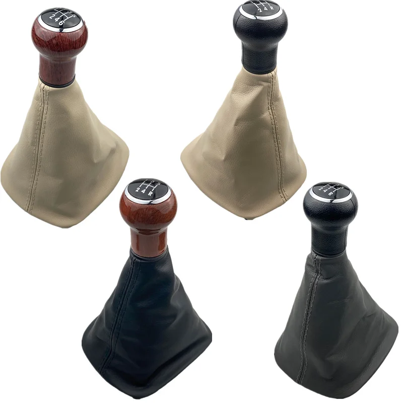 5/6 Speed Car Styling Black Beige Gray Gear Shift Knob Lever Gaiter Boot Dustproof Cover For Volkswagen VW Passat B5 (1998-2004)