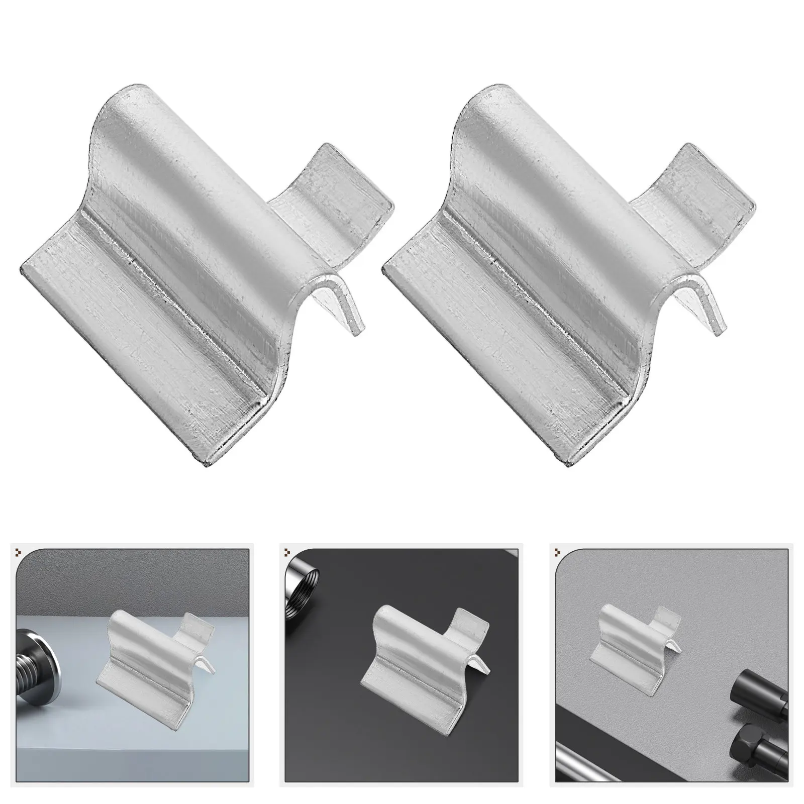 10Pcs Metal Shelf Clasps for Cabinets Lockers Storage Units Heavy-Duty Shelf Support Clips Stability Enhancement Versatile