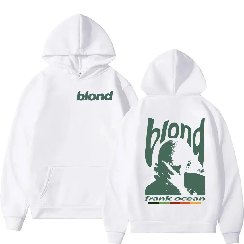 2024 Hip Hop Men's and Women's Hoodie blond American Vintage Front and Back Printed Couple Sweatshirt